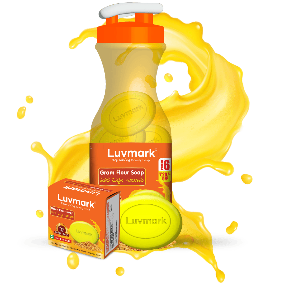 luvmark-gram-flour Sandal soap